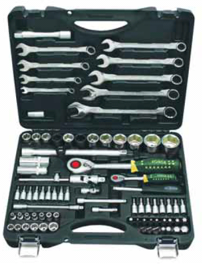 Набор  инструментов  82  предмета  1/4"-1/2"  4-32мм  RF-4821-5  (ROCK-FORCE)  CrV