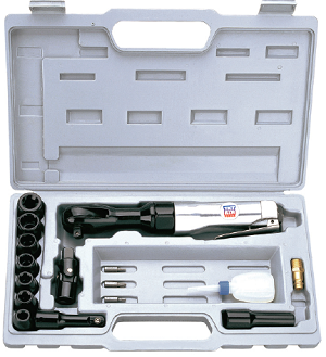 Пневмогайковёрт  угловой  1/2"  68Нм  AT-5053  с  набором  головок  AT-5002  (TNT-AIR)