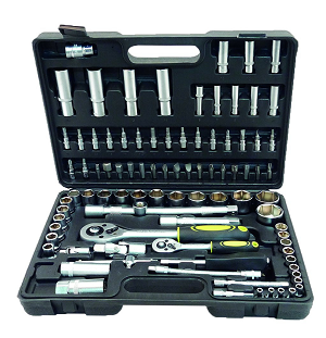 Набор  сменных  торцевых  головок  1/4"-1/2"  4-32мм  94предм.  550194  (БМ)