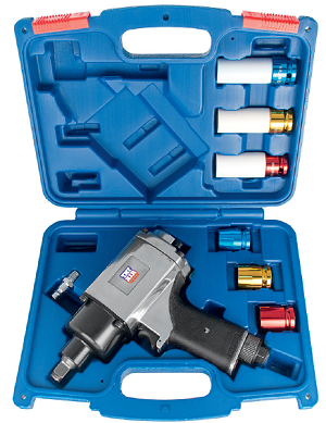 Пневмогайковёрт  пистолетный  1/2"  810Нм  AT-5047A  с  набором  головок  AT-5047AK  (TNT-AIR)