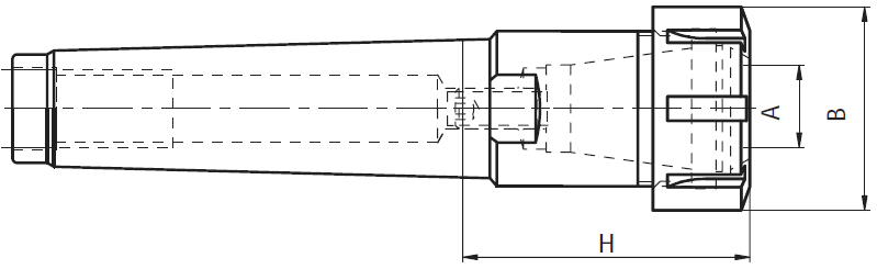 Патрон цанговый с хв. SK40 для цанг ER20M TC40H100ER20M AD+B (KINTEK) мини гайка