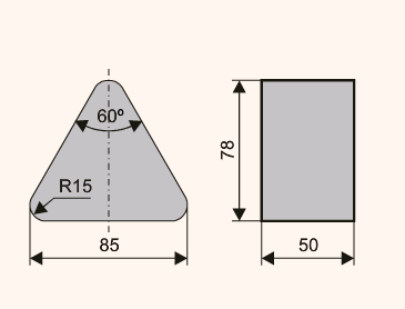  85х78х50  6С  54С  16  O,P,Q  (125СТ)  сегмент  шлифовальный  (ЛУГА)