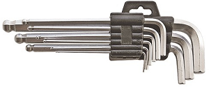 Набор  ключей  шестигранных  1,5-10,0  с  шаром  17022  (БМ)  CrV