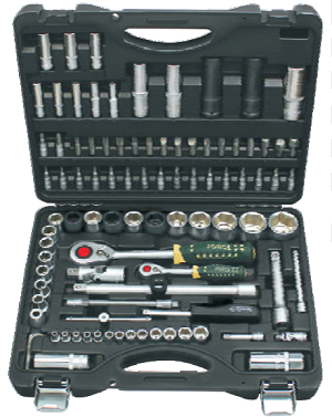Набор  инструментов  94  предмета  1/4"-1/2" 4-32мм  RF-4941-5  (ROCK-FORCE)  CrV