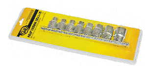 Набор  сменных  торцевых  головок  TORX E10-E24  8предметов  971900  (БМ)  CrV