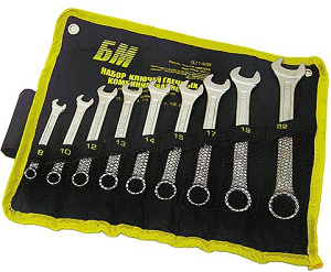 Набор  ключей  комбинированных  6-32мм  22шт  AO971422  (БМ)  CrV