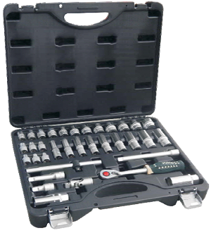 Набор  инструментов  35  предметов  3/8"  6-24мм  RF-3351-5  (ROCK-FORCE)  CrV