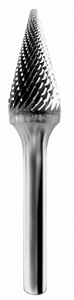  6х18х50х6  борфреза  тв. сплав. коническая  с  закругленным  торцем  SKM  (FENES)