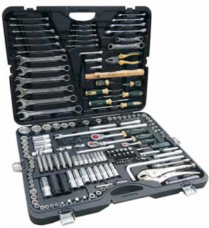 Набор  инструментов 202  предмета  1/4"-3/8'-1/2" 4-32мм  RF-42022-5  (ROCK-FORCE)  CrV