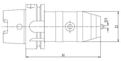 Патрон  сверлильный  с  хв.  HSK  0,5-13мм  HSK100AH111R0,5-13X  (KINTEK)  до  35000  об/мин